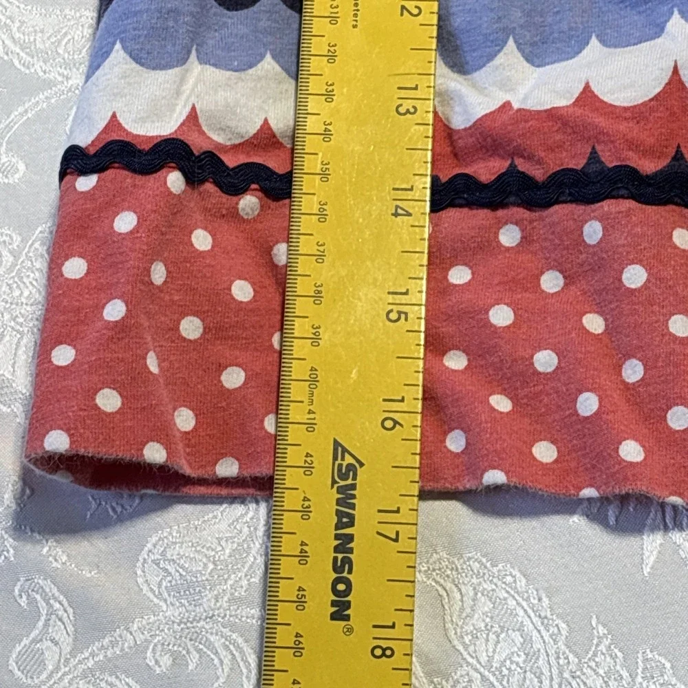 Nannette Kids Girls Size‎ 5 Dress Octopus Bow Blue And Pink 100% Cotton